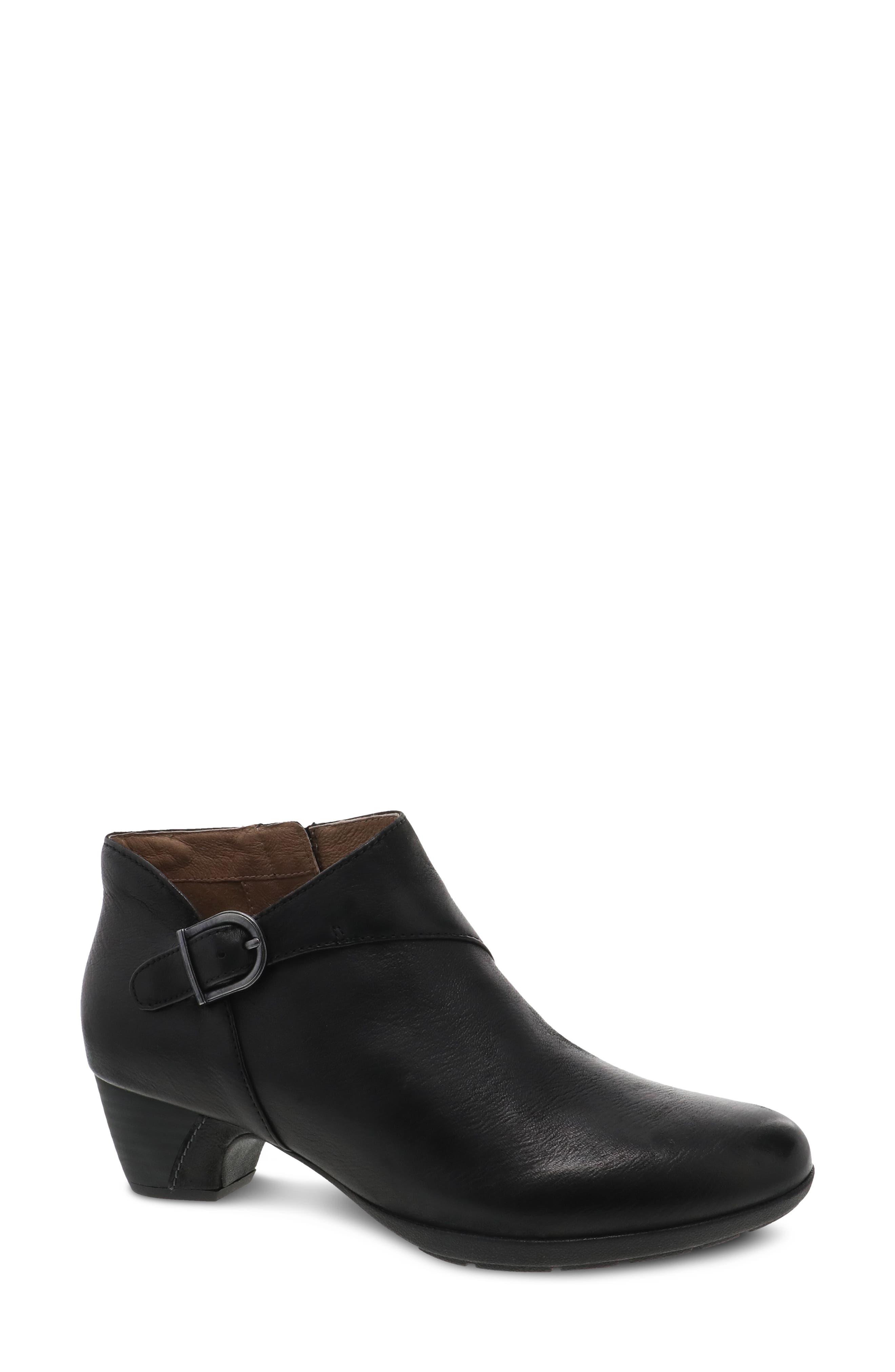 dansko black booties