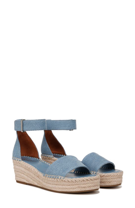 Franco Sarto Pela Espadrille Platform Sandal In Light Denim