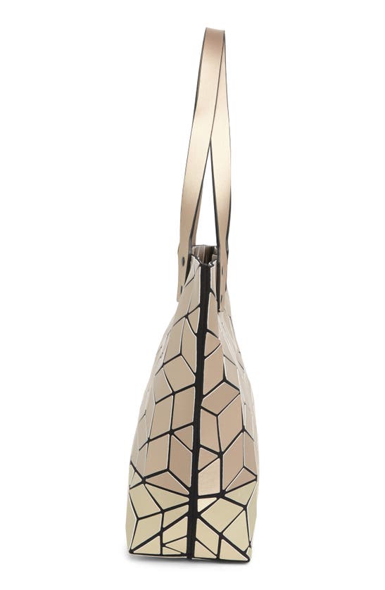 Patrizia Luca Two Tone Geo Tote Bag In M.gold/ Bronze