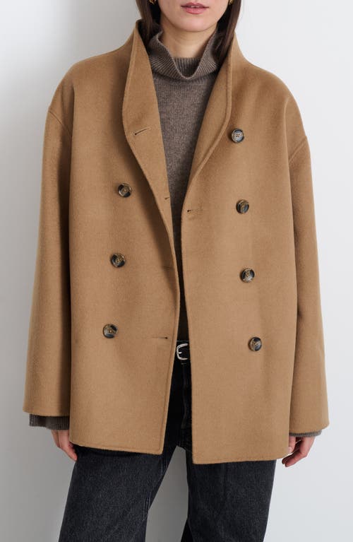 Shop Alex Mill Sophia Wool Blend Coat In Camel