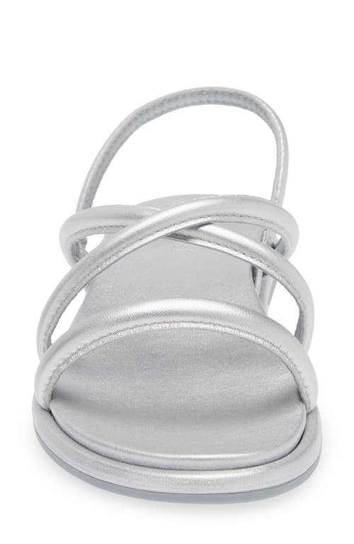 Shop Olukai Tiare Slingback Sandal In Silver/silver