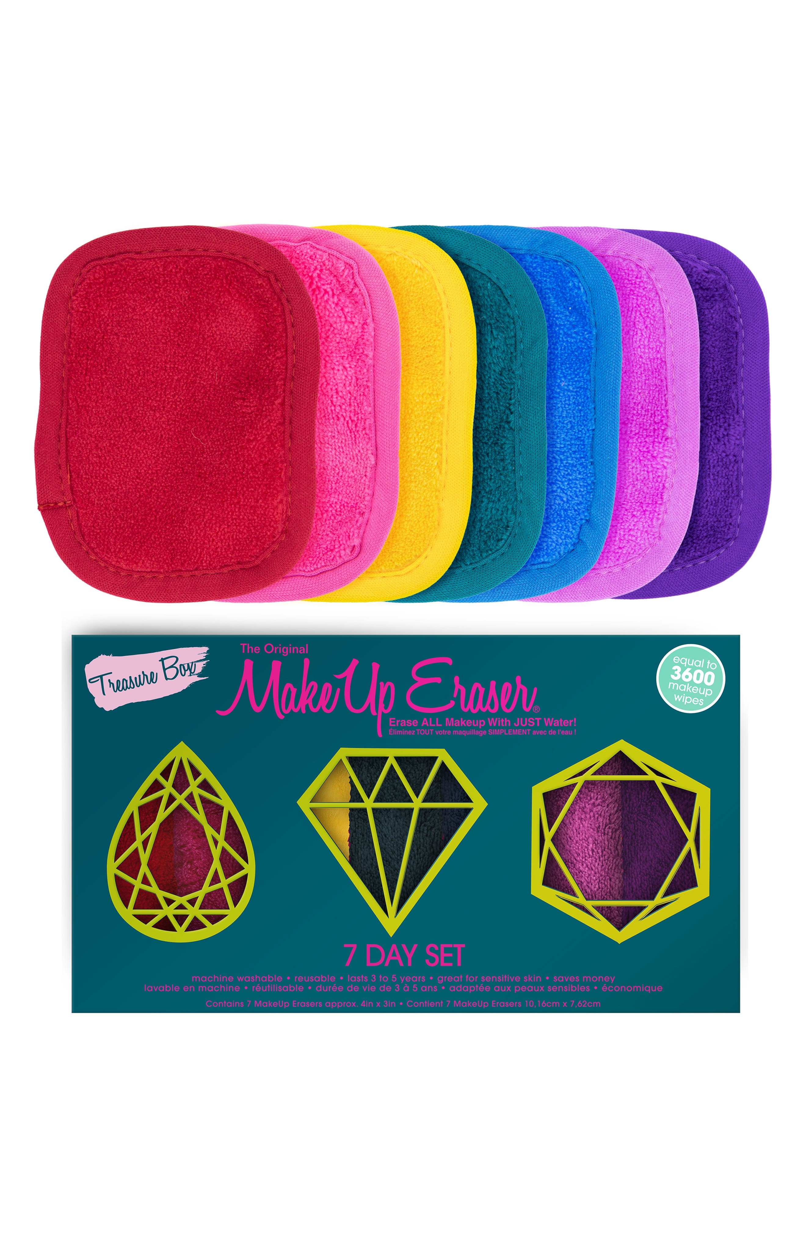 Treasure Box Makeup Eraser 7 Day Set - Erase Makeup Treasure Box Makeup Eraser 7 Day Set - Erase Makeup
