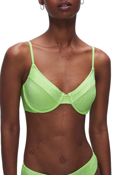 Sparkle Underwire Demi Bikini Top (Regular & Plus Size)
