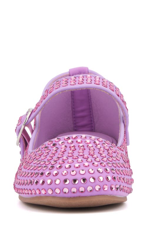 Olivia Miller Dawn Studded Mary Jane Flat In Lavender