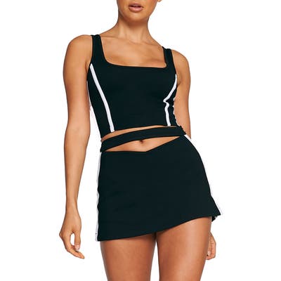 Tiger Mist Camryn Sleeveless Crop Top, Black