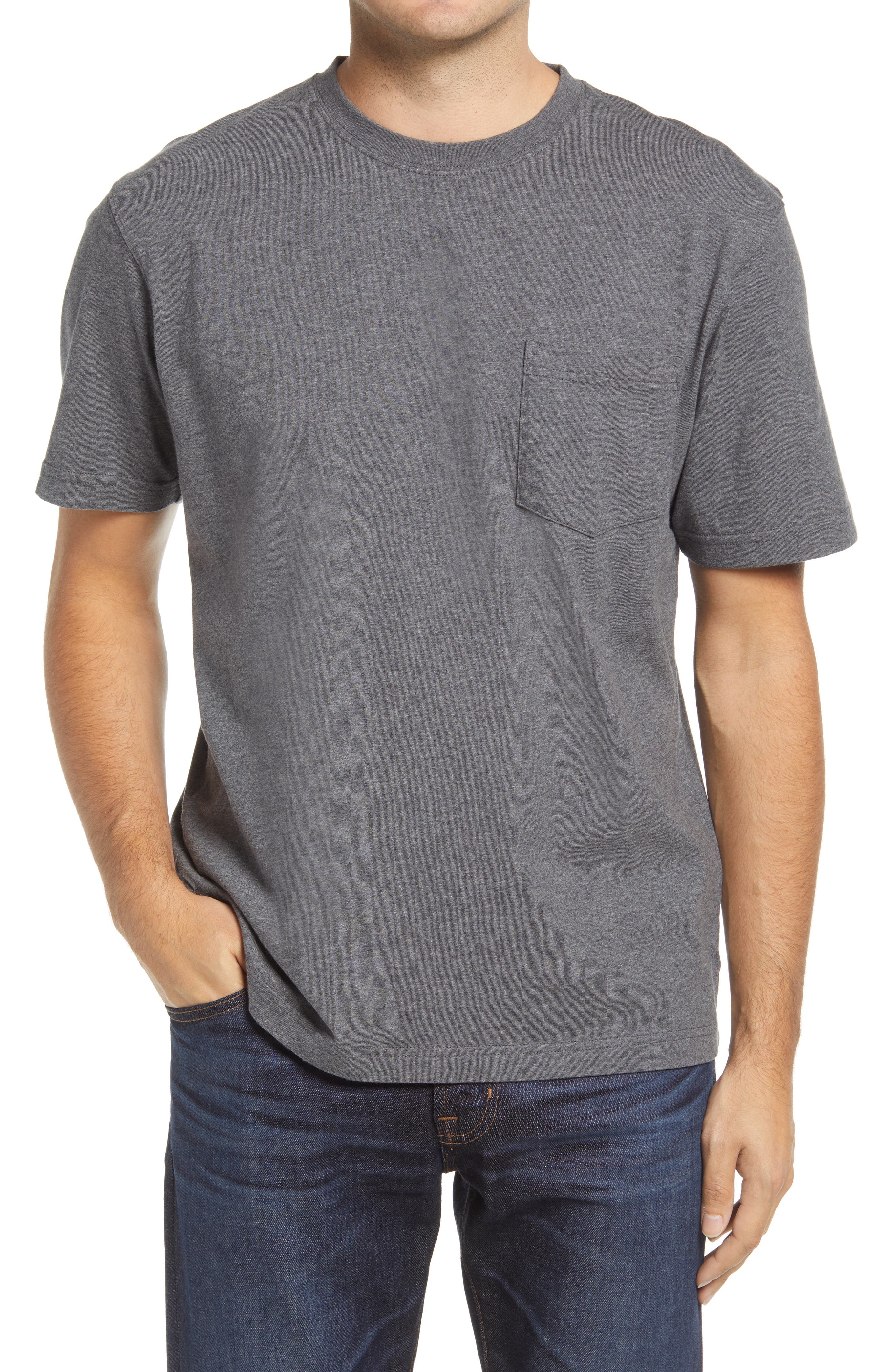 L.L.Bean Carefree Unshrinkable Pocket T 