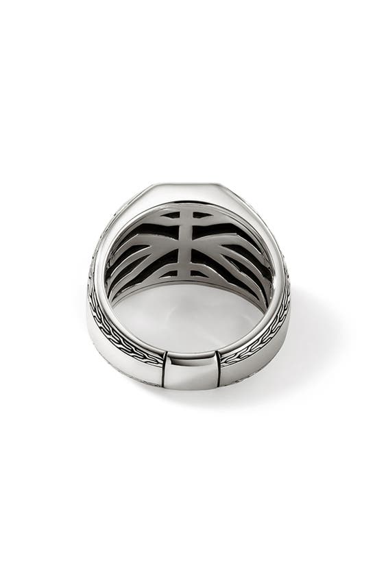 Shop John Hardy Octagon Signet Ring In Silver