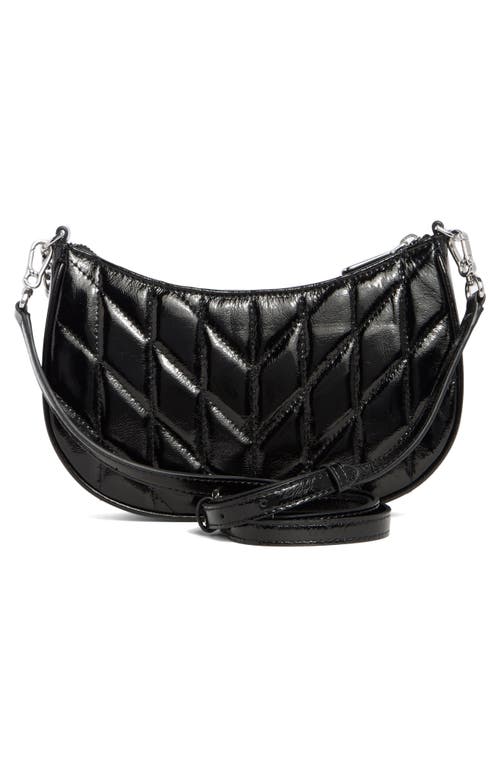 Shop Karl Lagerfeld Lafayette Demi Shoulder Bag In Black/silver