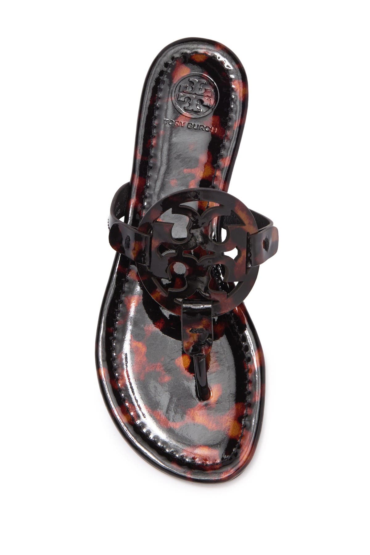 tory burch miller sandals tortoise shell