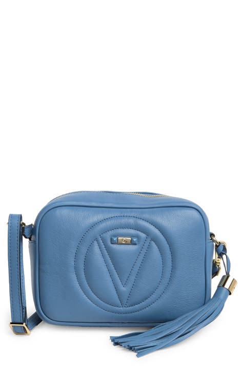 Valentino Handbag by Mario Valentino: VERRA VA 3630 BROWN LEATHER & GOLD  NWT 