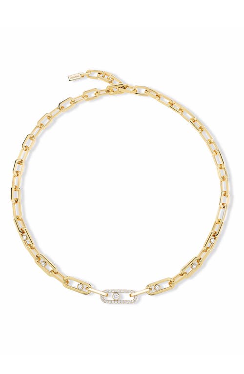 Messika Move Link Diamond Necklace in Yellow Gold at Nordstrom