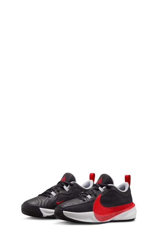 Shop Nike Kids' Giannis Antetokounmpo Freak 5 Basketball Shoe In Black/ Red/ Pure Platinum