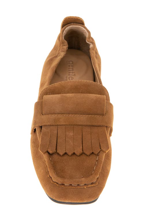 Gentle Souls By Kenneth Cole Scotty Kiltie Loafer In Brown Suede