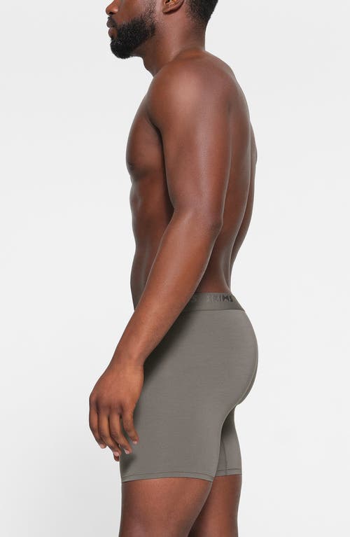 Shop Skims 3-pack 5-inch Stretch Modal Boxer Briefs In Gunmetal