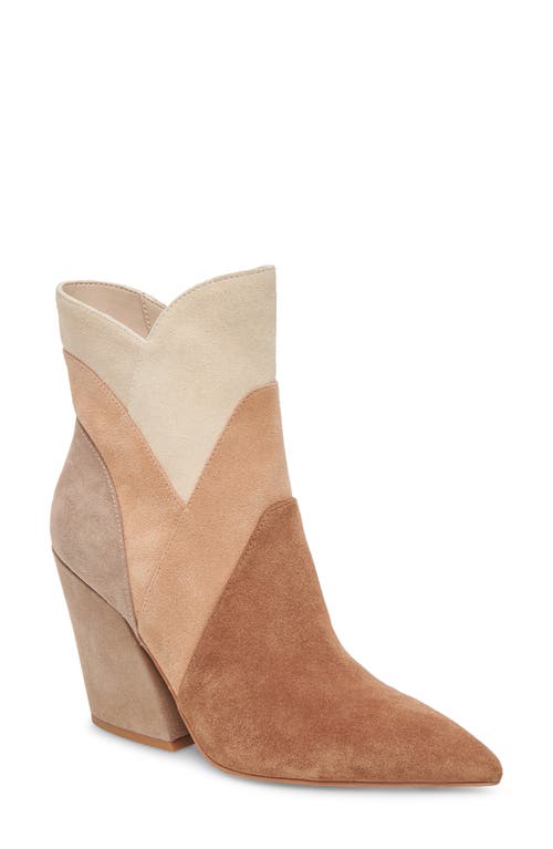 Dolce Vita Neena Pointed Toe Bootie in Brown Multi Suede at Nordstrom, Size 7.5