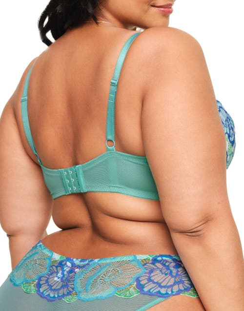 Adore Me Colete Contour Balconette Bra In Floral Blue