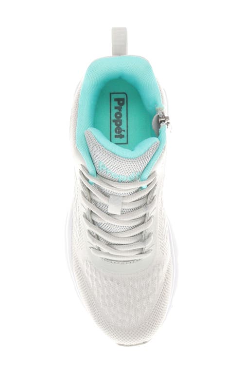 Propét Stability Strive Mid Sneaker In Grey/mint