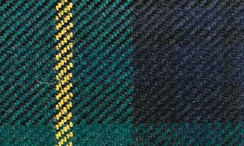 Comme Des Garçons Patchwork Tartan Zip Wallet In Green