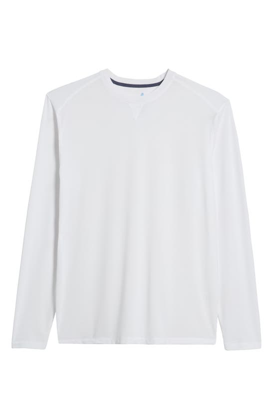 Shop Johnnie-o Course Long Sleeve Performance T-shirt In White