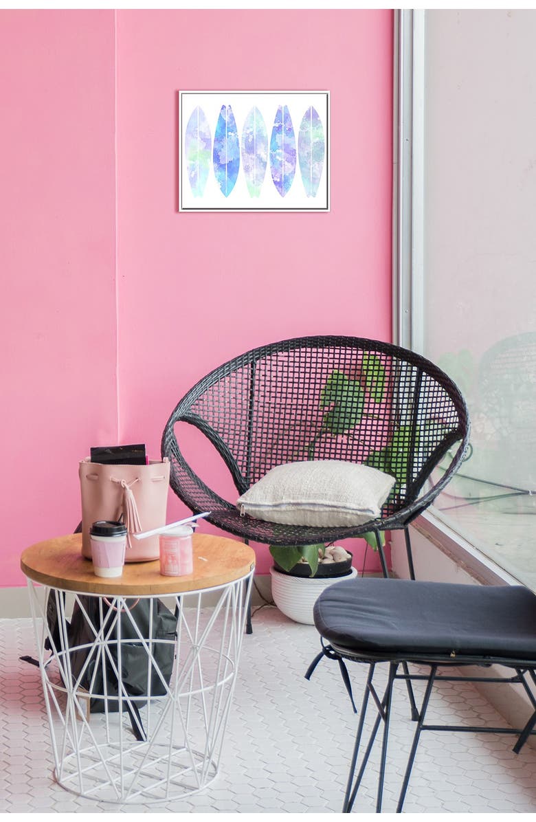 PTM IMAGES Surfboards Canvas with Floater Frame, Alternate, color, 