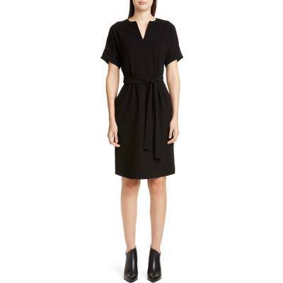 Lafayette 148 New York Jubilee Stretch Crepe Dress, Black