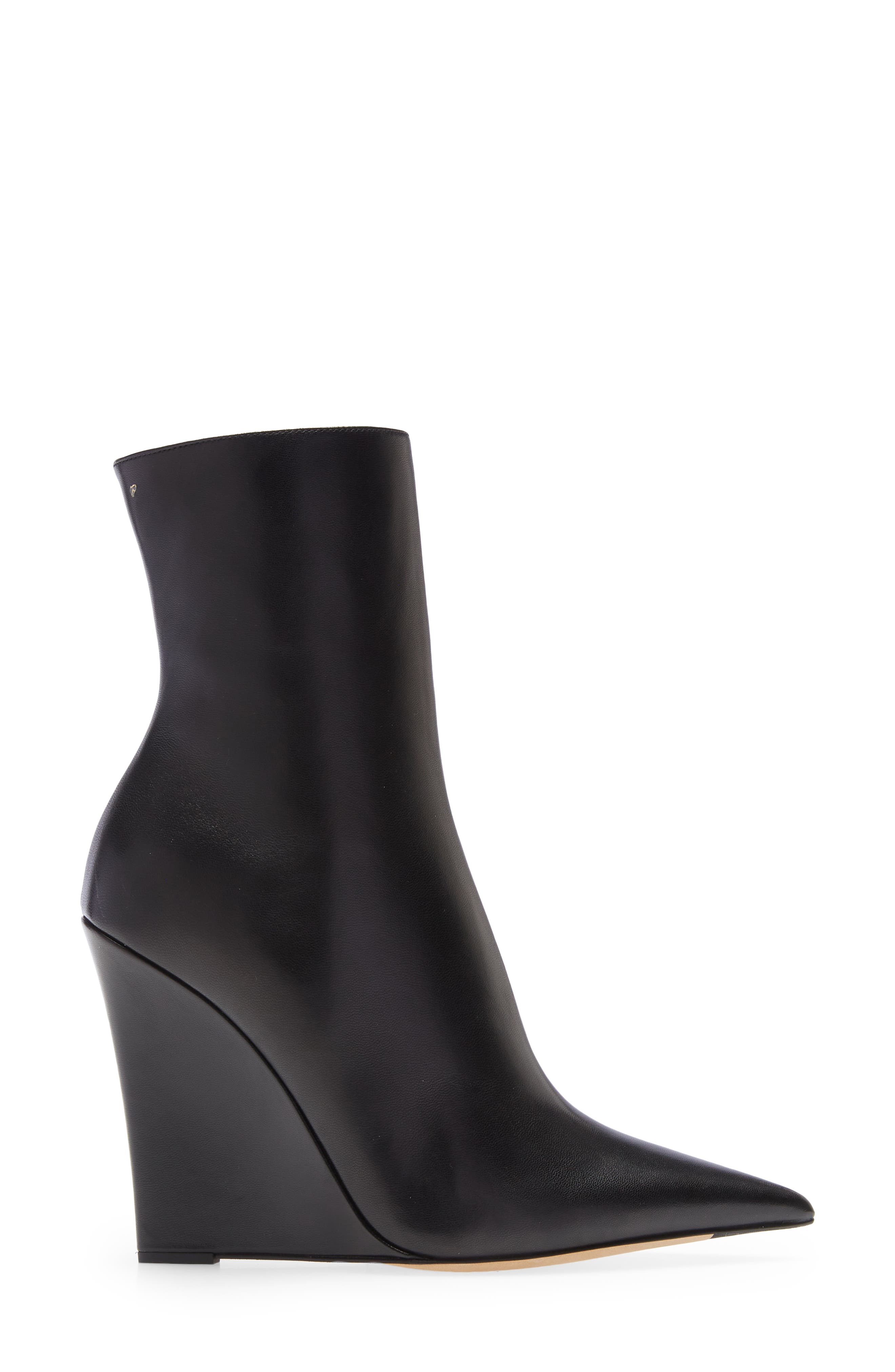 wedge booties pointed toe