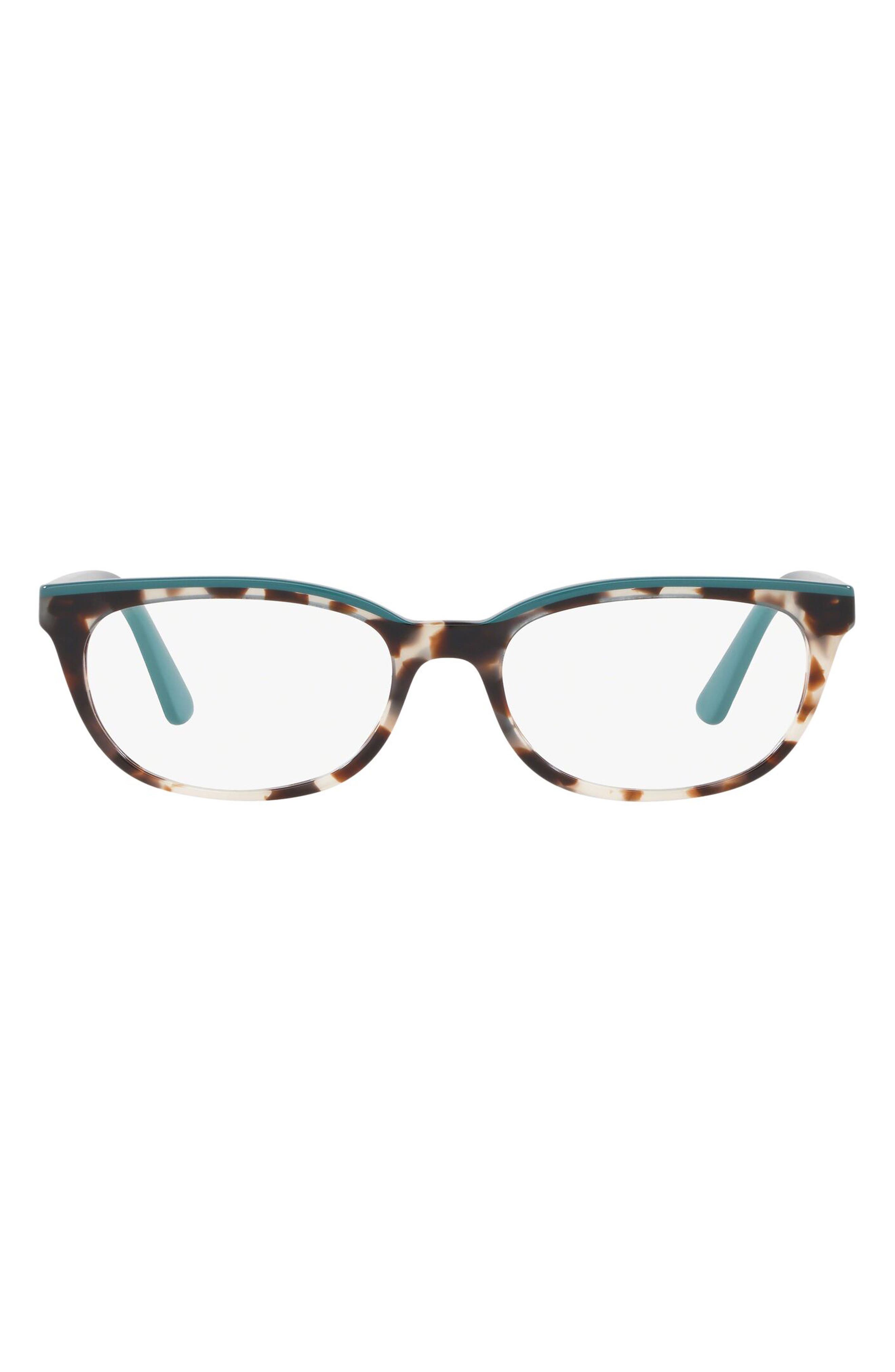 prada women's eyeglasses rectangle