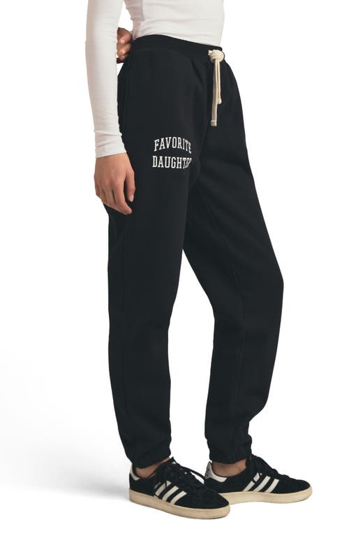 Shop Favorite Daughter The Collegiate Joggers In Black