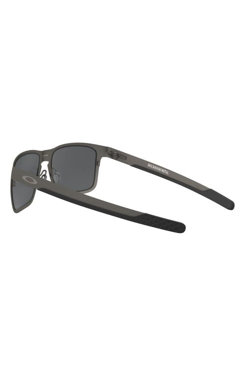 Oakley Holbrook 55mm Prizm™ Polarized Square Sunglasses In Matte Gunmetal/prizm Black