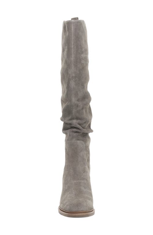 Frye Alex Softy Slouch Knee High Boot In Steel