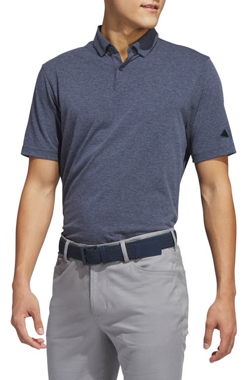 adidas Golf Go-To Mélange Polo Shirt Collegiate Navy at Nordstrom,