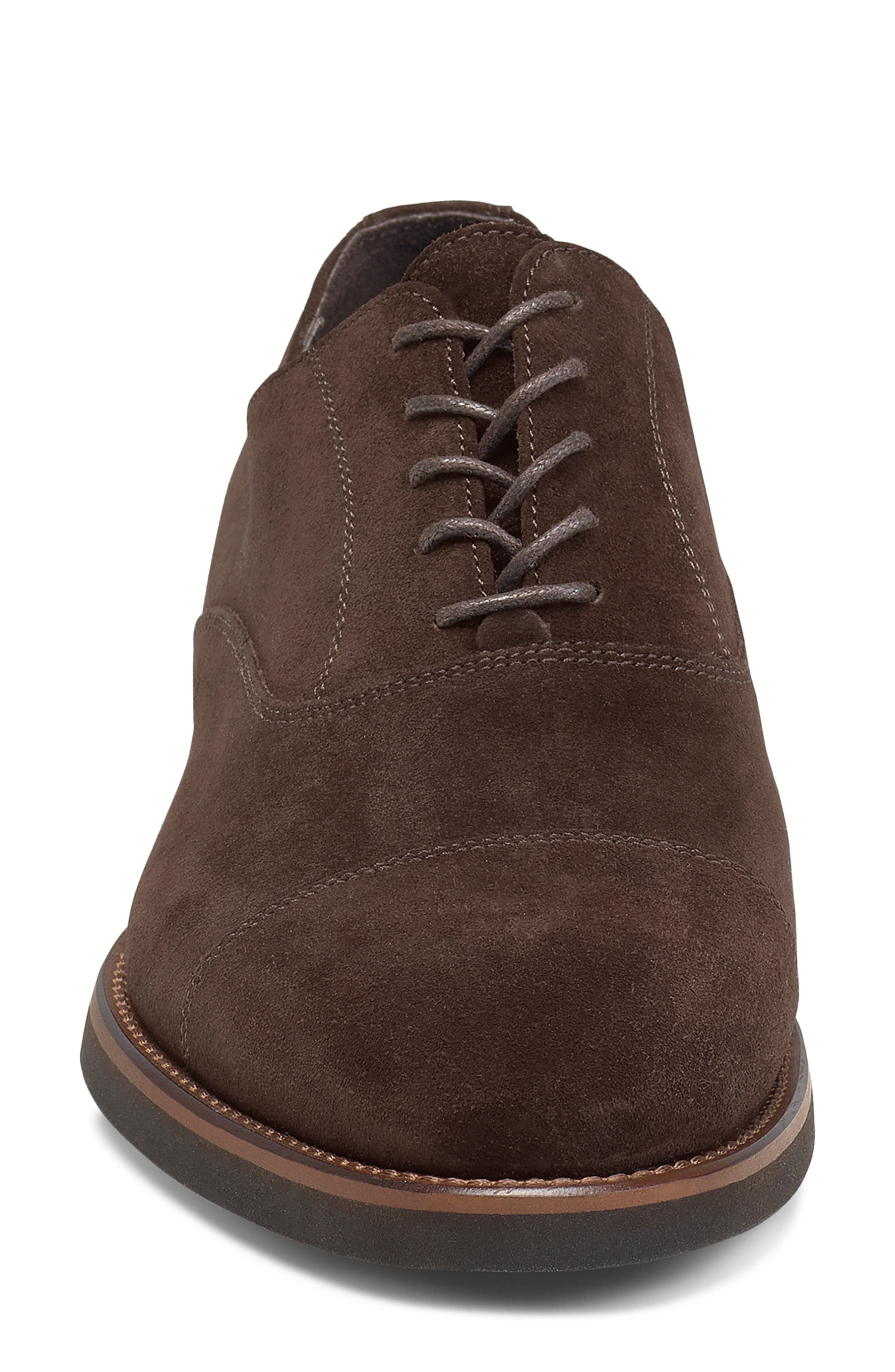 trask rivington cap toe oxford