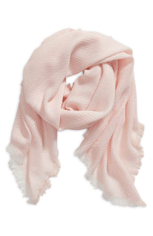 Shop Treasure & Bond Herringbone Burlap Scarf In Pink Sepia Combo