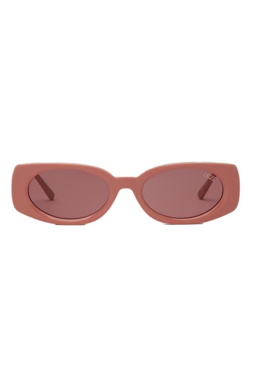 Booked 52mm Rectangular Sunglasses in Guava /Berry