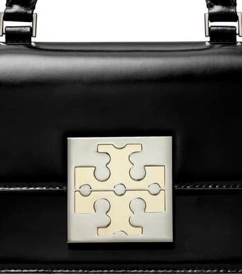 Tory Burch Handtasche Bon Bon Spazzolato Mini Top-Handle Bag 148865 Schwarz