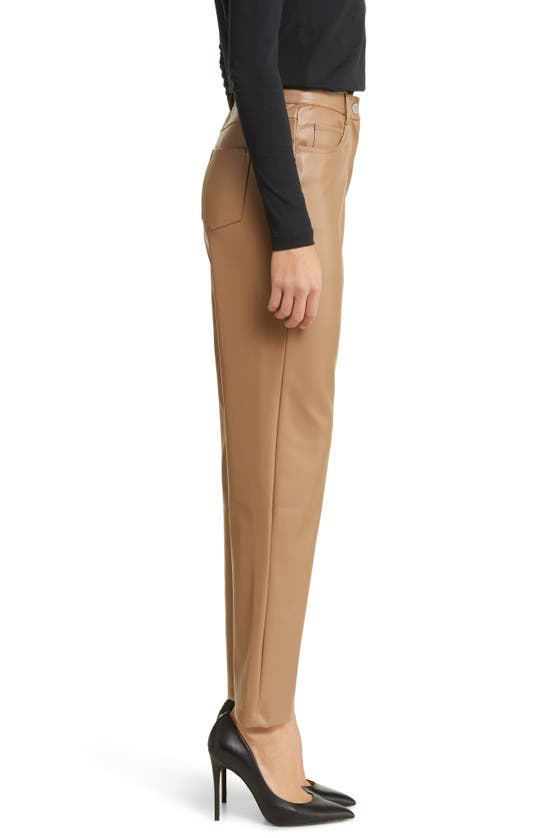 Shop Halogen ® 5-pocket Faux Leather Pants In Deep Taupe