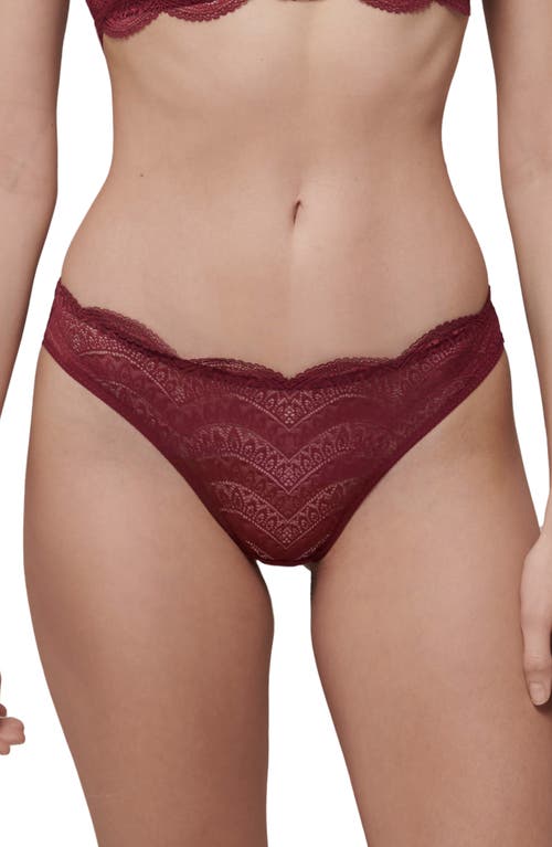 Shop Simone Perele Karma Bikini Briefs In Spinel Red