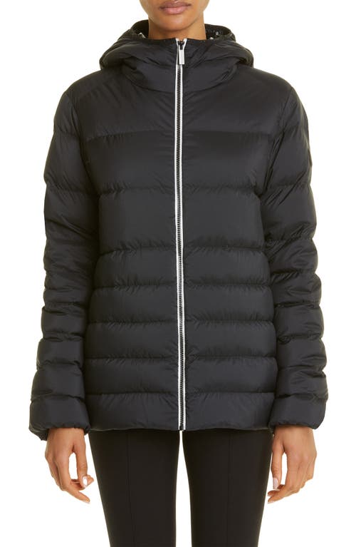 Moncler Pluvis Logo Down Puffer Jacket Black at Nordstrom,