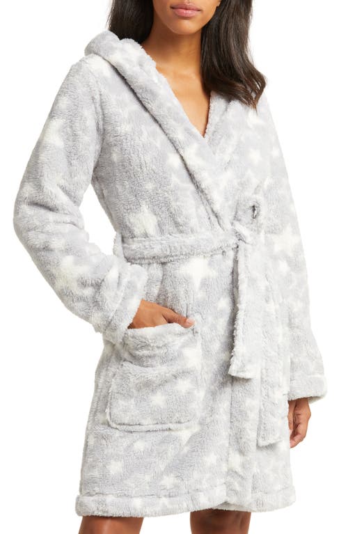 UGG(r) Aarti Faux Shearling Hooded Robe in Cream Stars