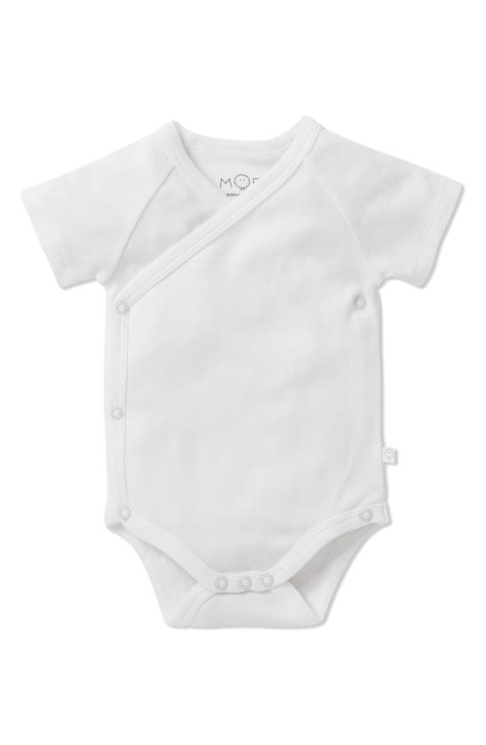 Mori Viscose & Cotton Bodysuit In White