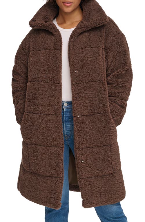 levi's Quilted Fleece Long Teddy Coat at Nordstrom,