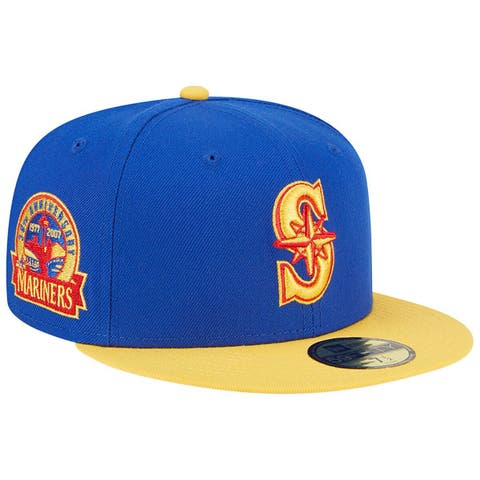 Men's New Era Royal/Yellow Seattle Mariners Empire 59FIFTY Fitted Hat