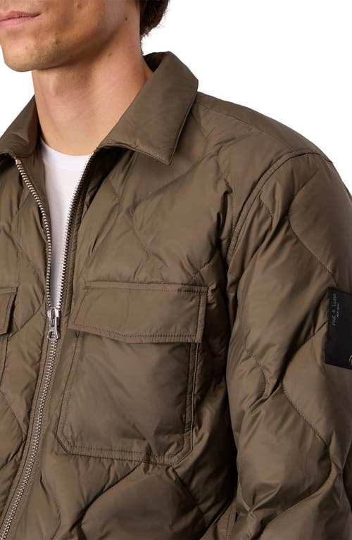 Rag & Bone Dane Quilted Jacket In Gravel