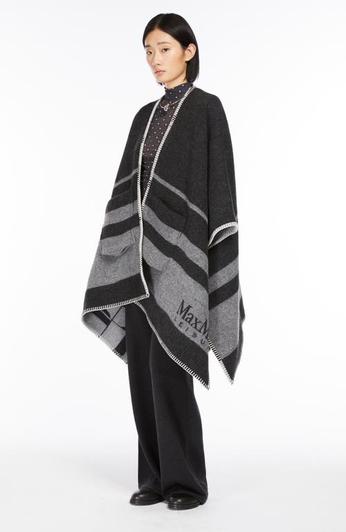 Shop Max Mara Leisure Abituro Foulard Print Jersey Turtleneck In Dark Grey