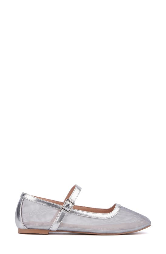 New York And Company Page 2 Mary Jane Ballet Flat In Silver
