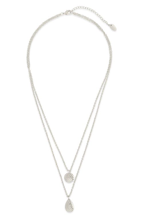 Sterling Forever Aldari Layered Necklace in Silver at Nordstrom