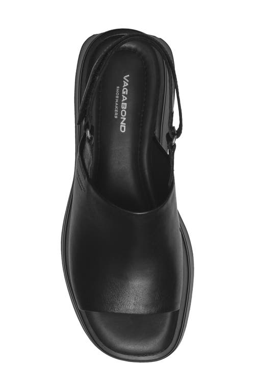 Shop Vagabond Shoemakers Courtney Slingback Platform Sandal In Black/black