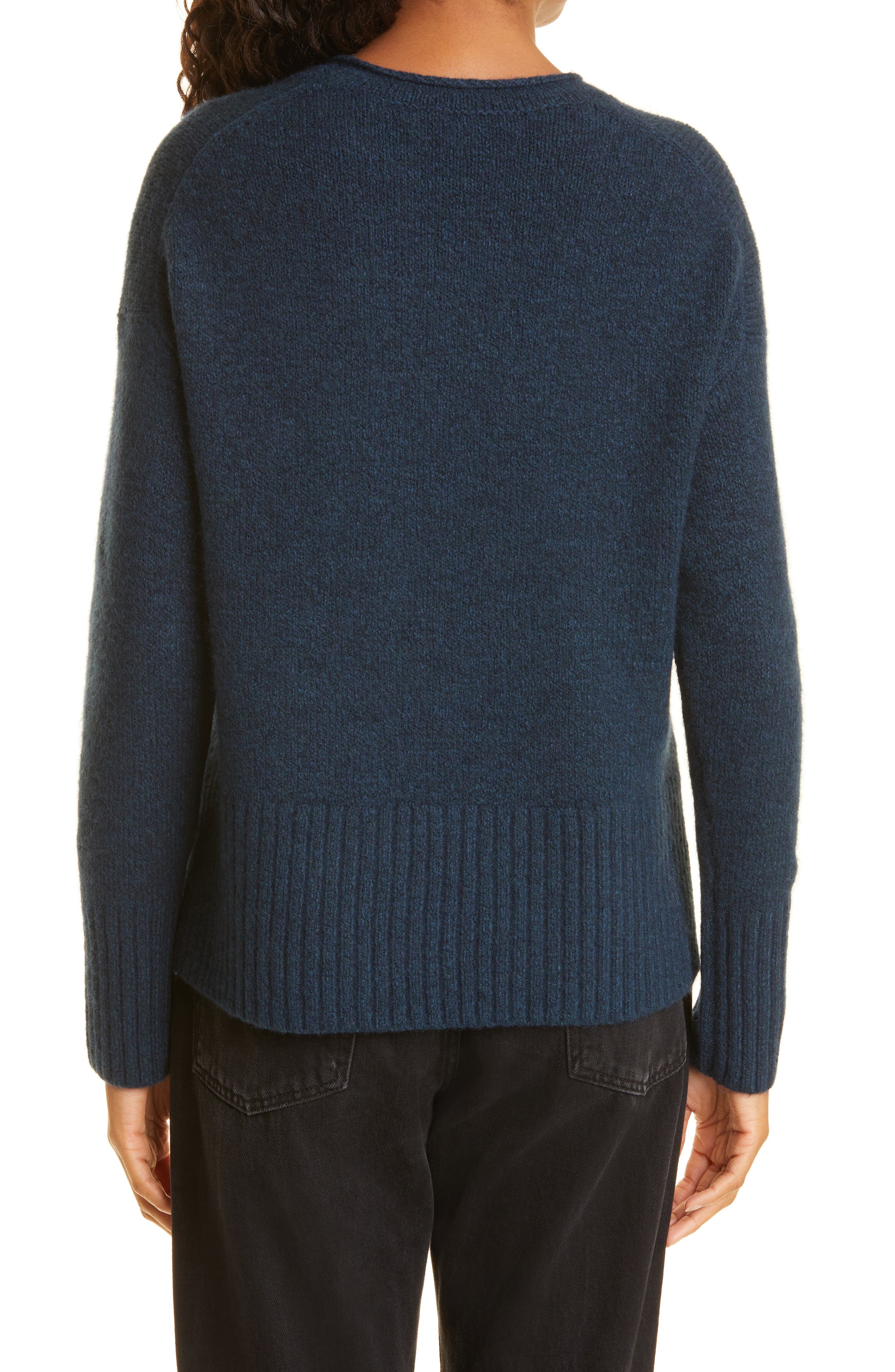 vince drop shoulder cashmere sweater