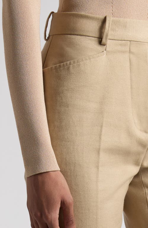 Shop Tom Ford Cotton Moleskin Flare Leg Pants In Jb019 Light Honey