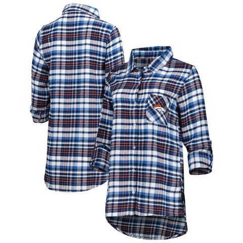 Lids Philadelphia Eagles Concepts Sport Women's Accolade Flannel Long  Sleeve Button-Up Nightshirt - Midnight Green/Black